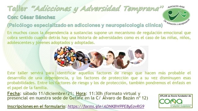 Charla Adicciones y Adversidad Temprana