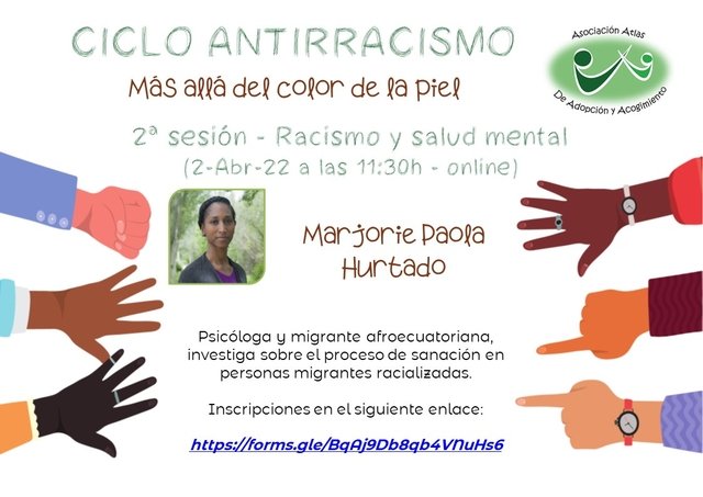 Ciclo antirracismo Racismo y salud mental